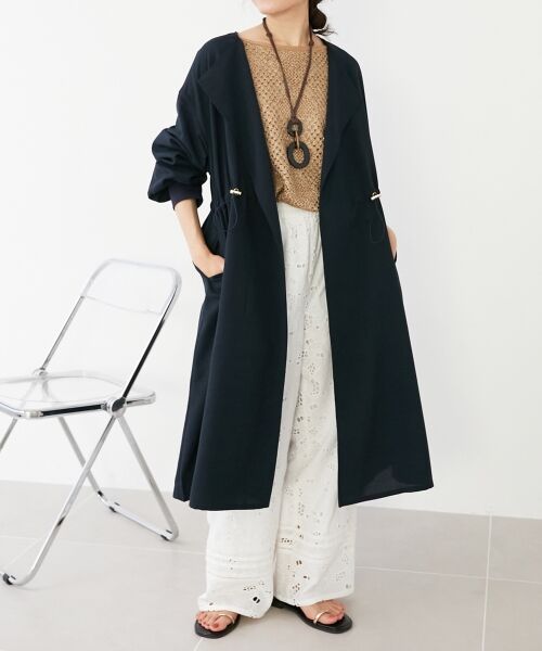 le.coeur blanc / ルクールブラン ブルゾン | 《手洗い可能》タンブラーオックスロングブルゾンコート | 詳細4