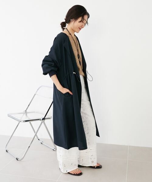 le.coeur blanc / ルクールブラン ブルゾン | 《手洗い可能》タンブラーオックスロングブルゾンコート | 詳細5