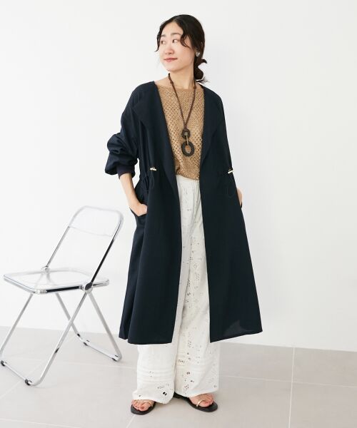 le.coeur blanc / ルクールブラン ブルゾン | 《手洗い可能》タンブラーオックスロングブルゾンコート | 詳細8