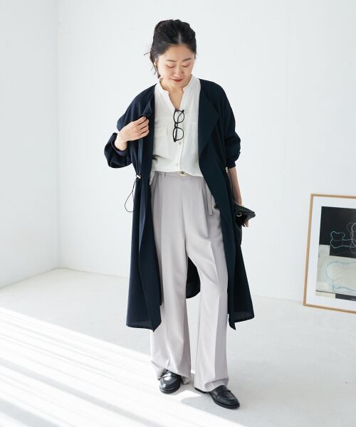 le.coeur blanc / ルクールブラン ブルゾン | 《手洗い可能》タンブラーオックスロングブルゾンコート | 詳細9