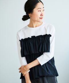 le.coeur blanc / ルクールブラン カットソー | ビスチェライクドッキングプルオーバー