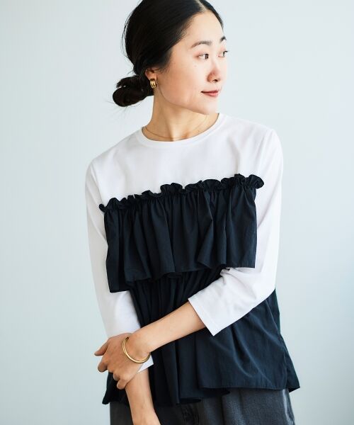 le.coeur blanc / ルクールブラン カットソー | ビスチェライクドッキングプルオーバー | 詳細14