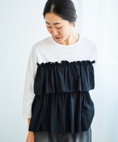 le.coeur blanc / ルクールブラン カットソー | ビスチェライクドッキングプルオーバー | 詳細15