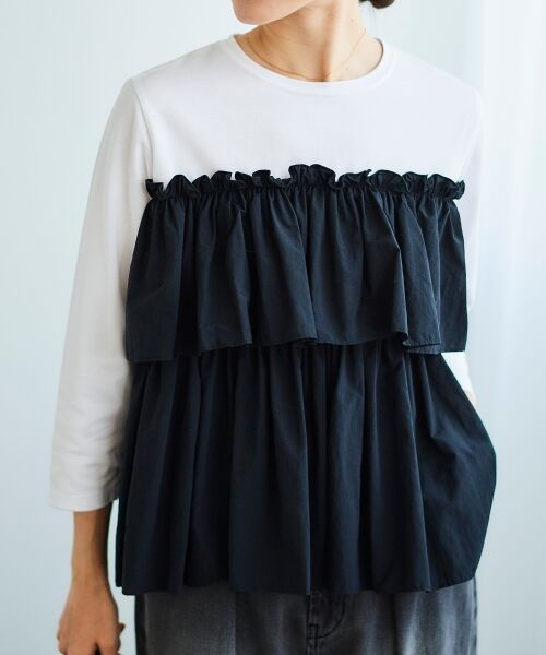 le.coeur blanc / ルクールブラン カットソー | ビスチェライクドッキングプルオーバー | 詳細16