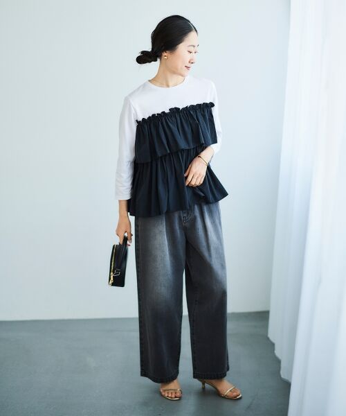 le.coeur blanc / ルクールブラン カットソー | ビスチェライクドッキングプルオーバー | 詳細19