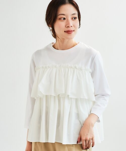 le.coeur blanc / ルクールブラン カットソー | ビスチェライクドッキングプルオーバー | 詳細2