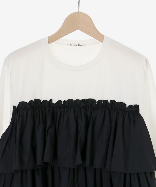 le.coeur blanc / ルクールブラン カットソー | ビスチェライクドッキングプルオーバー | 詳細23