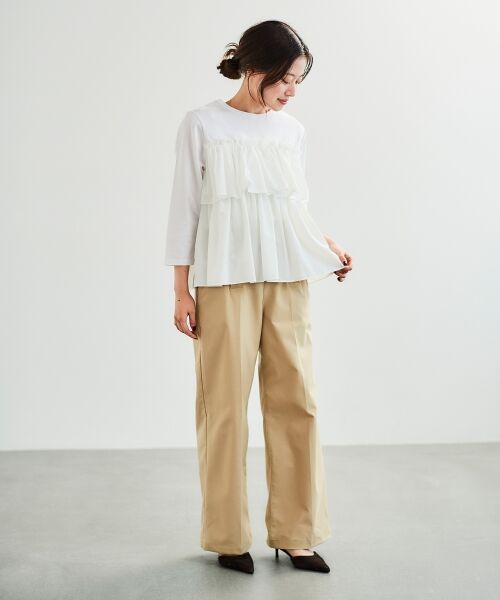 le.coeur blanc / ルクールブラン カットソー | ビスチェライクドッキングプルオーバー | 詳細6