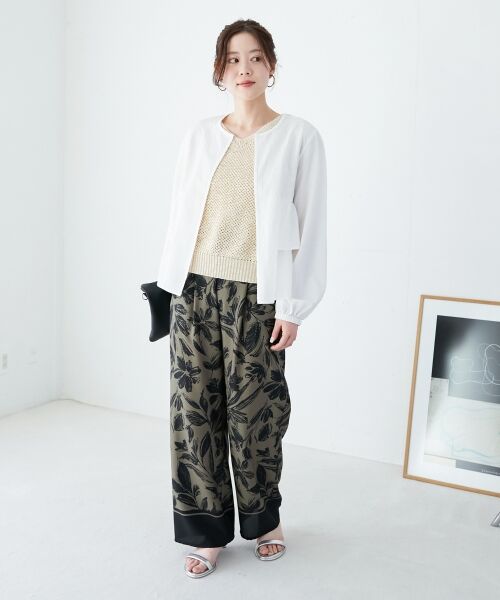 le.coeur blanc / ルクールブラン ベスト | 《手洗い可能》スパンコールメッシュ2WAYニットベスト | 詳細14