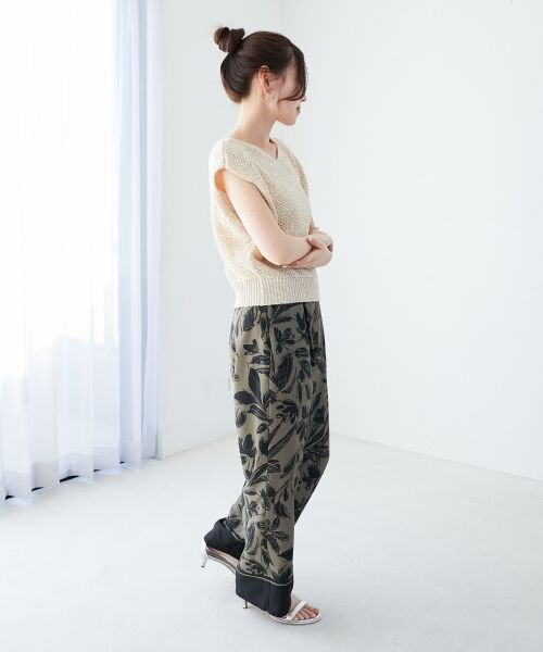 le.coeur blanc / ルクールブラン ベスト | 《手洗い可能》スパンコールメッシュ2WAYニットベスト | 詳細7