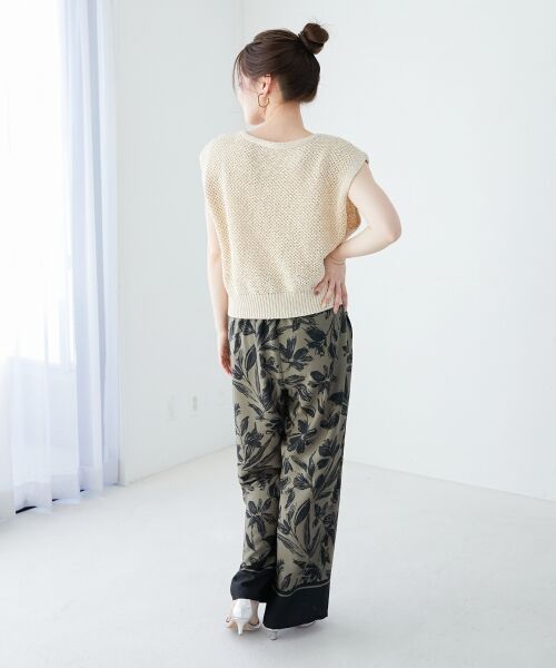 le.coeur blanc / ルクールブラン ベスト | 《手洗い可能》スパンコールメッシュ2WAYニットベスト | 詳細8