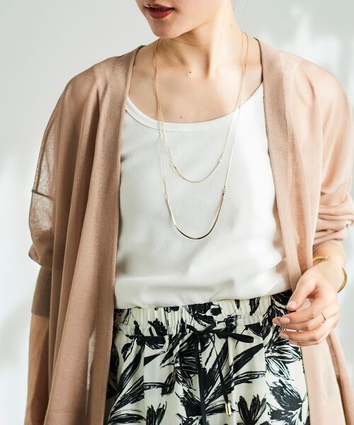 le.coeur blanc / ルクールブラン カーディガン・ボレロ | 《手洗い可能》シアーミドル丈カーディガン | 詳細22