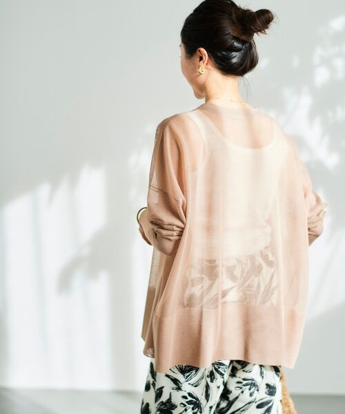 le.coeur blanc / ルクールブラン カーディガン・ボレロ | 《手洗い可能》シアーミドル丈カーディガン | 詳細29