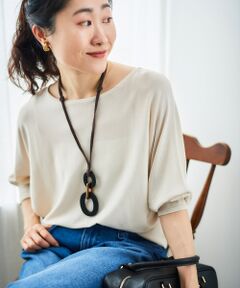 le.coeur blanc / ルクールブラン ニット・セーター | 《手洗い可能》ハイゲージドルマンプルオーバー