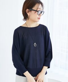 le.coeur blanc / ルクールブラン ニット・セーター | 《手洗い可能》ハイゲージドルマンプルオーバー