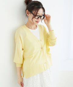 le.coeur blanc / ルクールブラン カーディガン・ボレロ | 《手洗い可能》ハイゲージVネックカーディガン