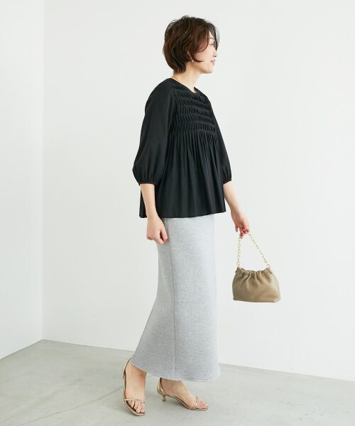 le.coeur blanc / ルクールブラン シャツ・ブラウス | 変形タックギャザーブラウス | 詳細10