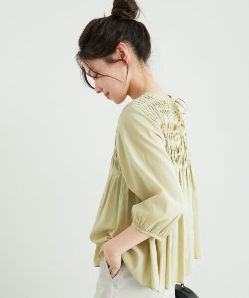 le.coeur blanc / ルクールブラン シャツ・ブラウス | 変形タックギャザーブラウス | 詳細16