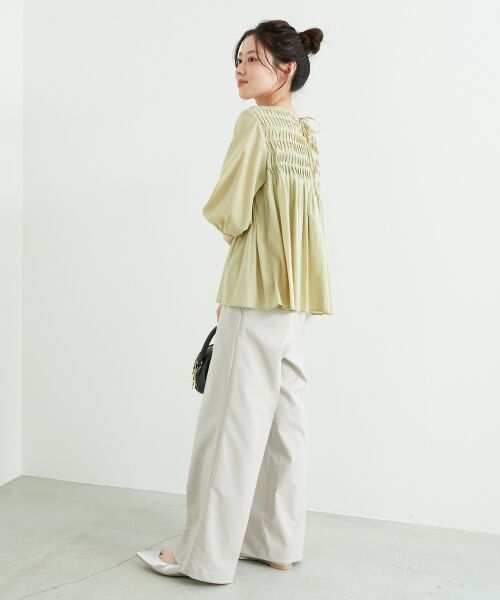 le.coeur blanc / ルクールブラン シャツ・ブラウス | 変形タックギャザーブラウス | 詳細21