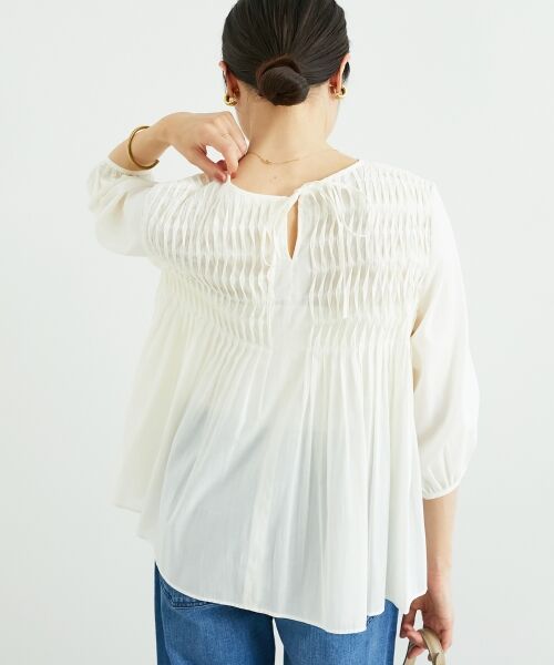 le.coeur blanc / ルクールブラン シャツ・ブラウス | 変形タックギャザーブラウス | 詳細26