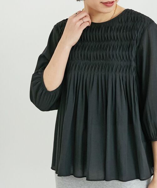 le.coeur blanc / ルクールブラン シャツ・ブラウス | 変形タックギャザーブラウス | 詳細3