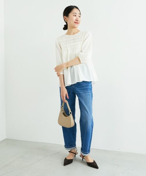 le.coeur blanc / ルクールブラン シャツ・ブラウス | 変形タックギャザーブラウス | 詳細30