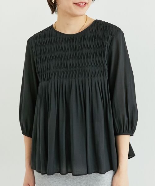 le.coeur blanc / ルクールブラン シャツ・ブラウス | 変形タックギャザーブラウス | 詳細4