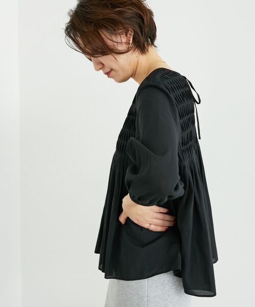 le.coeur blanc / ルクールブラン シャツ・ブラウス | 変形タックギャザーブラウス | 詳細8