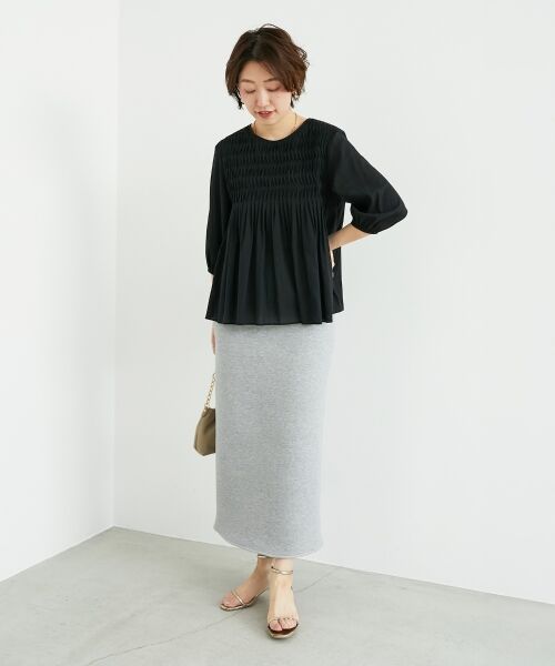 le.coeur blanc / ルクールブラン シャツ・ブラウス | 変形タックギャザーブラウス | 詳細9