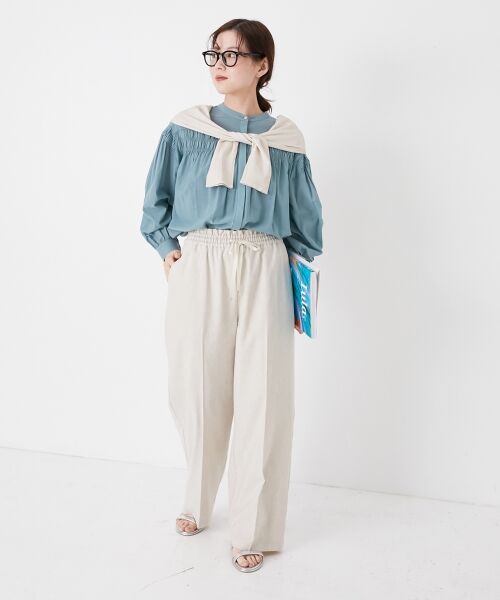 le.coeur blanc / ルクールブラン シャツ・ブラウス | シャーリングギャザーブラウス | 詳細12