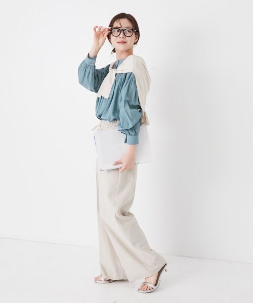 le.coeur blanc / ルクールブラン シャツ・ブラウス | シャーリングギャザーブラウス | 詳細13