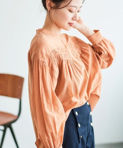 le.coeur blanc / ルクールブラン シャツ・ブラウス | シャーリングギャザーブラウス | 詳細22