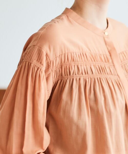 le.coeur blanc / ルクールブラン シャツ・ブラウス | シャーリングギャザーブラウス | 詳細23