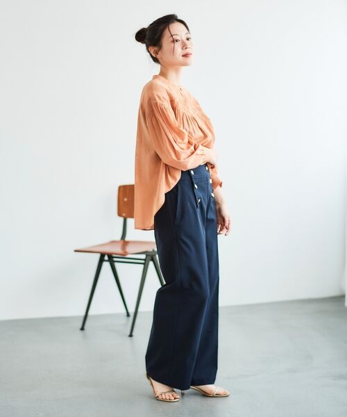 le.coeur blanc / ルクールブラン シャツ・ブラウス | シャーリングギャザーブラウス | 詳細26