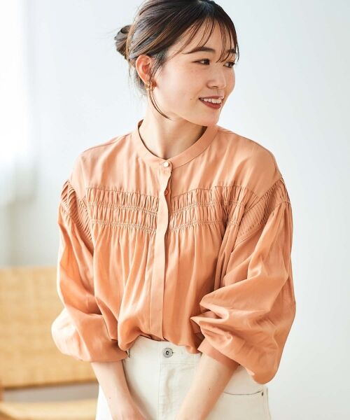 le.coeur blanc / ルクールブラン シャツ・ブラウス | シャーリングギャザーブラウス | 詳細28