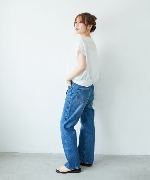 le.coeur blanc / ルクールブラン シャツ・ブラウス | シアーフリンジフレンチスリーブブラウス | 詳細13