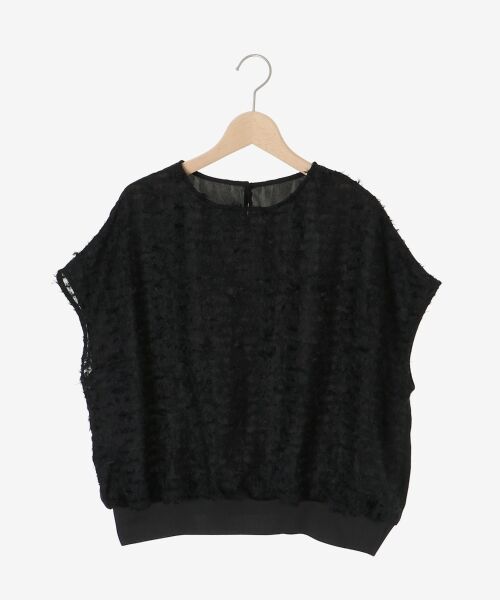 le.coeur blanc / ルクールブラン シャツ・ブラウス | シアーフリンジフレンチスリーブブラウス | 詳細16