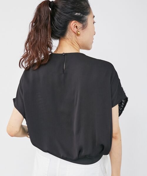 le.coeur blanc / ルクールブラン シャツ・ブラウス | シアーフリンジフレンチスリーブブラウス | 詳細21