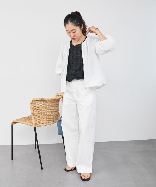 le.coeur blanc / ルクールブラン シャツ・ブラウス | シアーフリンジフレンチスリーブブラウス | 詳細29