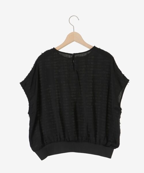 le.coeur blanc / ルクールブラン シャツ・ブラウス | シアーフリンジフレンチスリーブブラウス | 詳細30