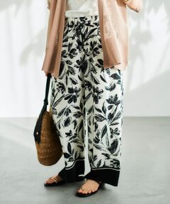 le.coeur blanc / ルクールブラン その他パンツ | フラワーパネルプリントイージーパンツ