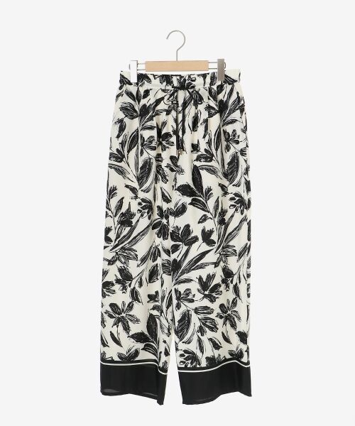 le.coeur blanc / ルクールブラン その他パンツ | フラワーパネルプリントイージーパンツ | 詳細1