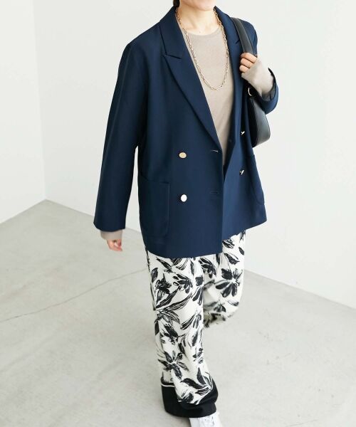 le.coeur blanc / ルクールブラン その他パンツ | フラワーパネルプリントイージーパンツ | 詳細22