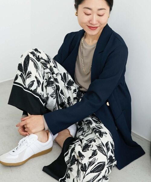 le.coeur blanc / ルクールブラン その他パンツ | フラワーパネルプリントイージーパンツ | 詳細24