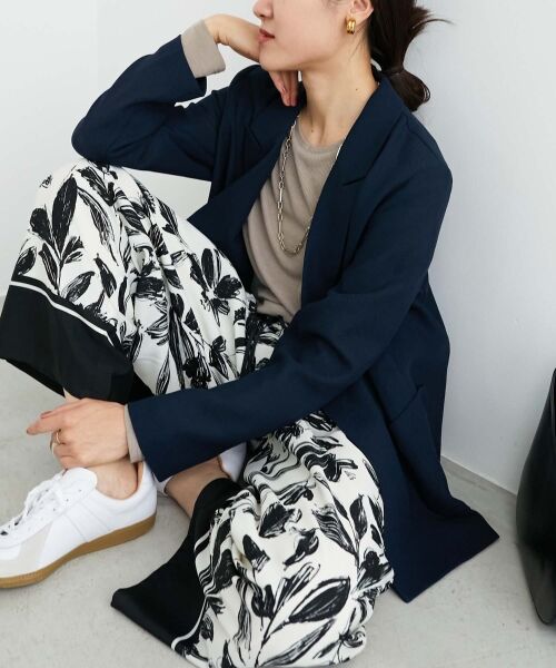 le.coeur blanc / ルクールブラン その他パンツ | フラワーパネルプリントイージーパンツ | 詳細25