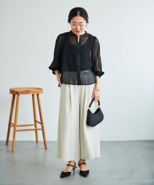 le.coeur blanc / ルクールブラン その他パンツ | リネンライクワイドクロップドパンツ | 詳細11