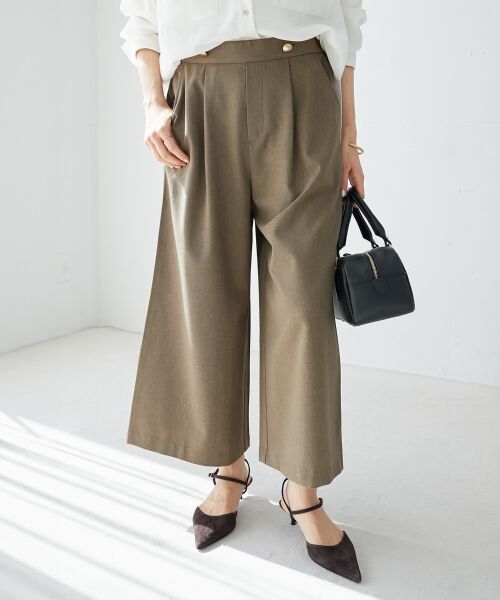 le.coeur blanc / ルクールブラン その他パンツ | リネンライクワイドクロップドパンツ | 詳細23