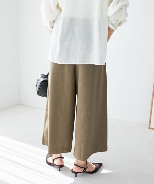 le.coeur blanc / ルクールブラン その他パンツ | リネンライクワイドクロップドパンツ | 詳細25