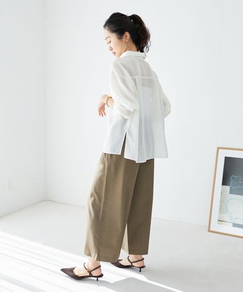 le.coeur blanc / ルクールブラン その他パンツ | リネンライクワイドクロップドパンツ | 詳細29