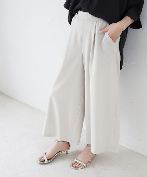 le.coeur blanc / ルクールブラン その他パンツ | リネンライクワイドクロップドパンツ | 詳細3